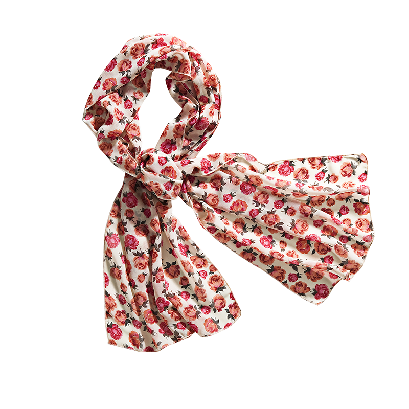 Red Printed Scarf