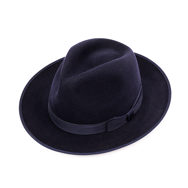 Navy Felt Safari Fedora