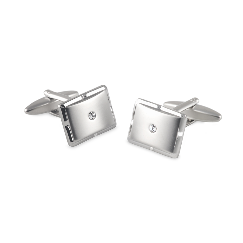 Silver Square Cuff Links