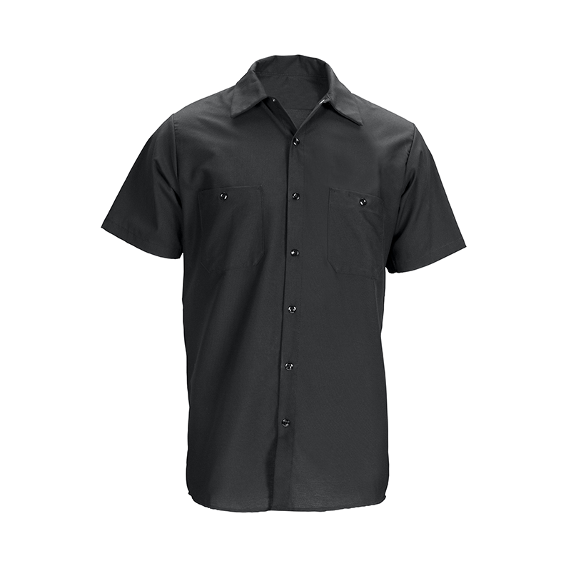 Short Sleeve Double Pocket Button Up Shirt
