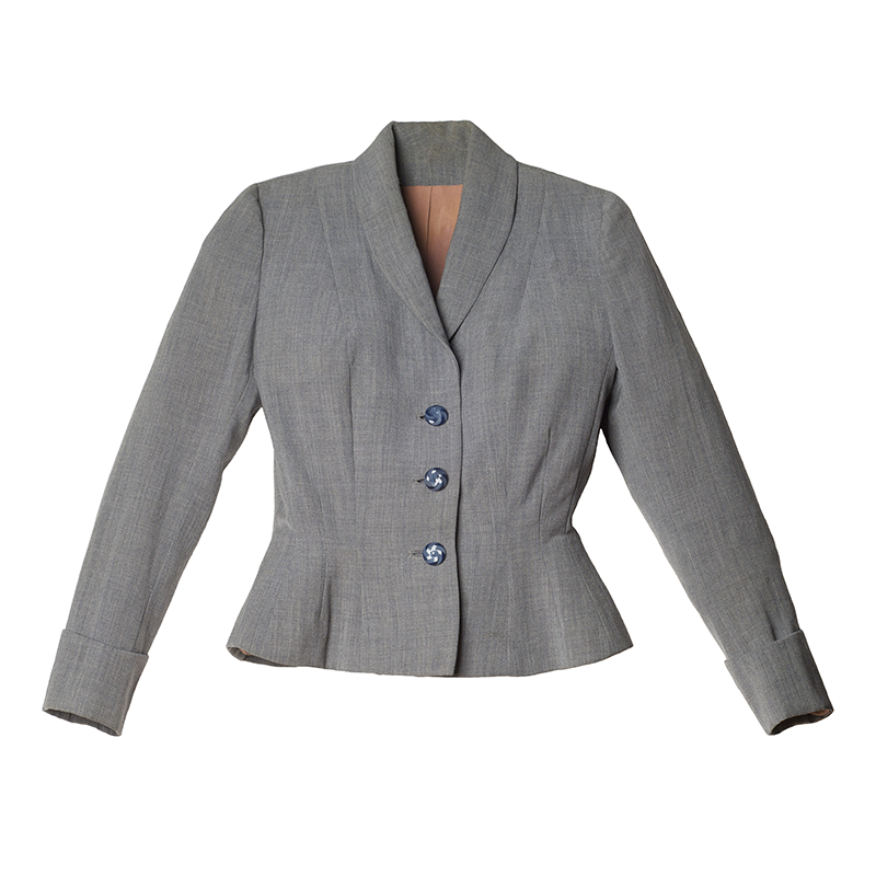 Triple Button Peplum Jacket