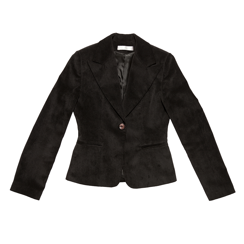 Single Button Velvet Jacket