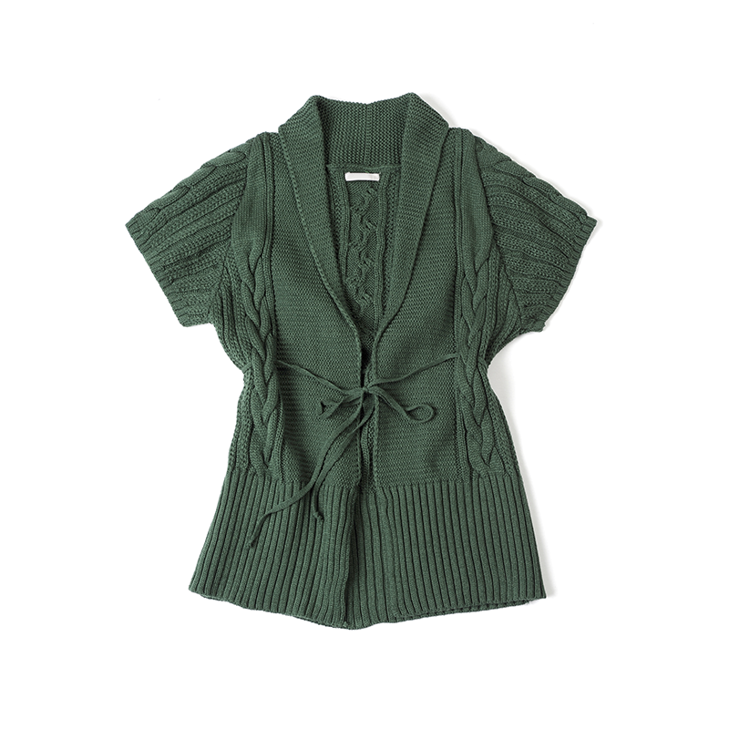 Short Sleeve Wrap Cardigan