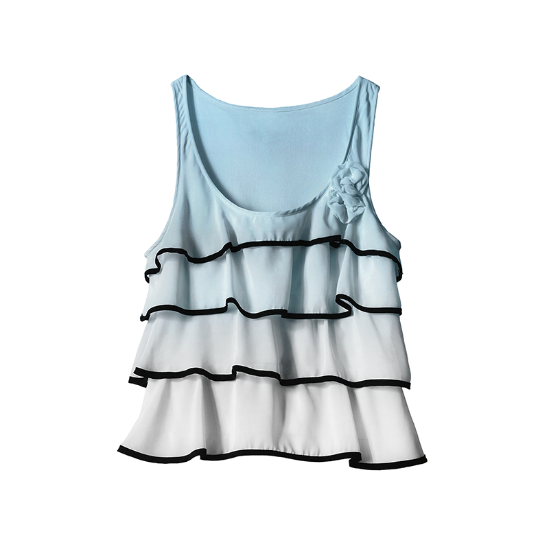 Ruffled Ombre Tank