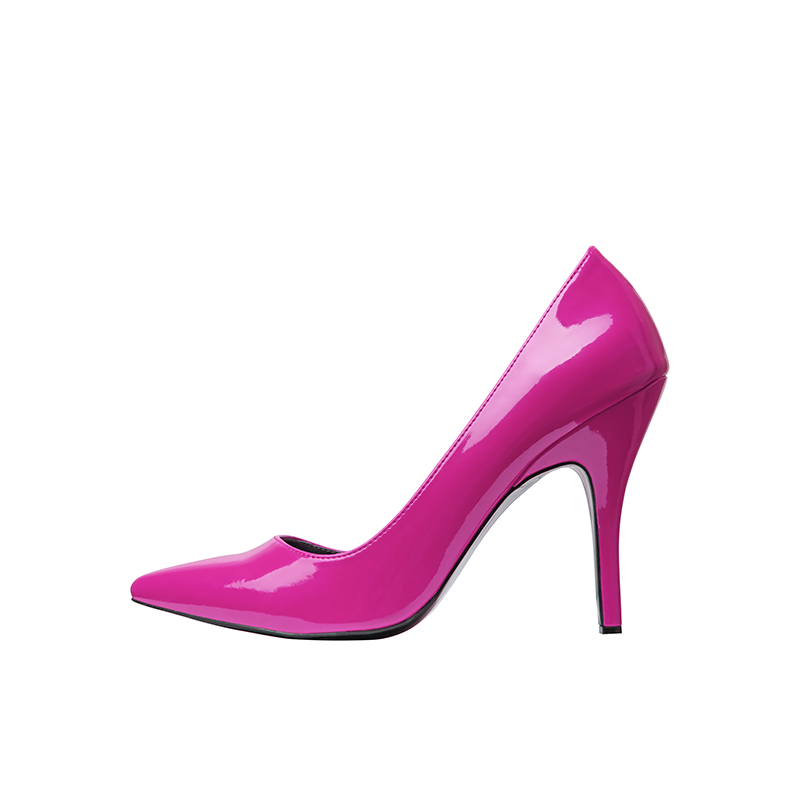 Pointed-toe Patent Pumps